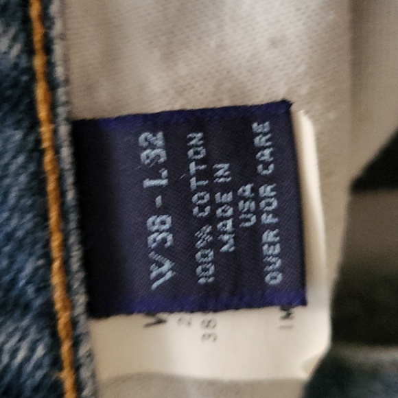 Structure Denim Jeans Mens 38x32 Vintage Fashion - Picture 6 of 13